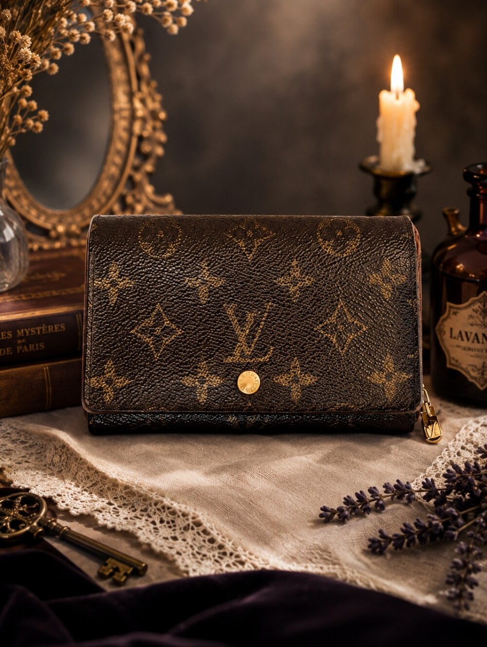 Louis Vuitton Vintage Monogram Tresor Bifold Wallet Authentic LV